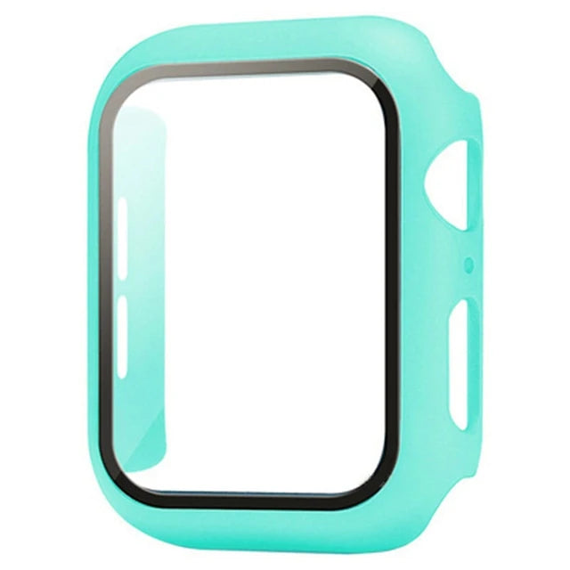 Glass+Cover For Apple Watch case 11 10 9 8 7 6 SE 5 Accessorie Screen Protector Apple iWatch serie 44mm 40mm 41mm 45mm 42mm 46mm