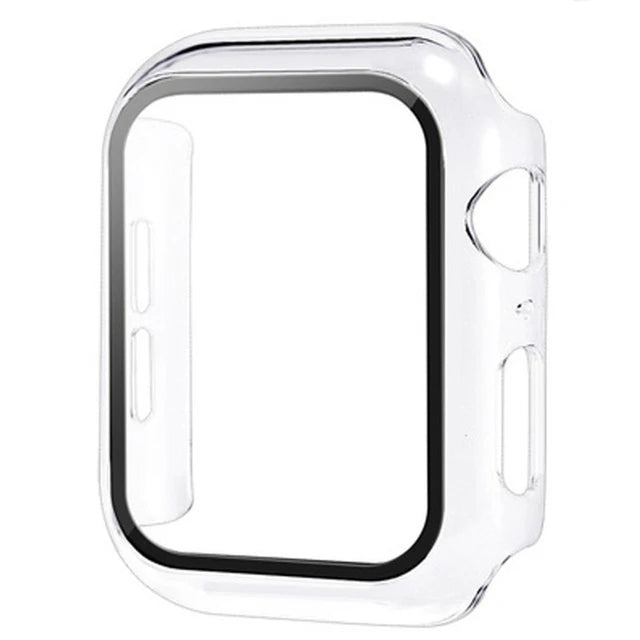 Glass+Cover For Apple Watch case 11 10 9 8 7 6 SE 5 Accessorie Screen Protector Apple iWatch serie 44mm 40mm 41mm 45mm 42mm 46mm