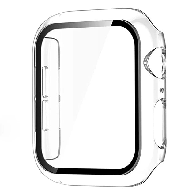 Glass+Cover For Apple Watch case 11 10 9 8 7 6 SE 5 Accessorie Screen Protector Apple iWatch serie 44mm 40mm 41mm 45mm 42mm 46mm