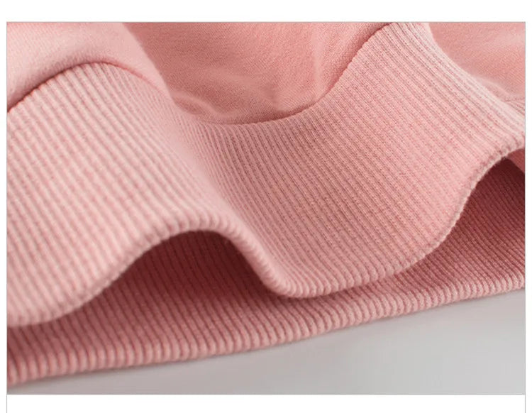 Automne Hiver Enfants Filles Sweat-shirts Manteau Noeud Décorer Vêtements Roses Enfants Fluff Sport Casual Sweater