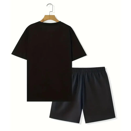 2026 Fun Bear Harajuku T-shirt Hommes Été Lâche Quotidien Couple Costume Extérieur Street Short à Manches Courtes Deux Pièces Costume D’Été Pour Hommes