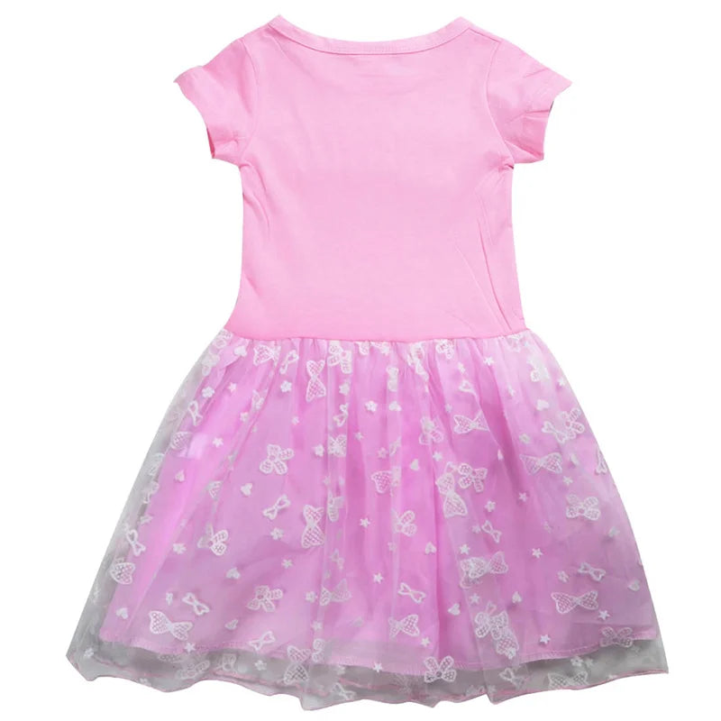 KPop Demon Hunters Rumi Dress Kids Summer Dress Baby Girl's Casual Dresses & Bag 2pcs Sets Lovely Wedding Party Princess Vestido