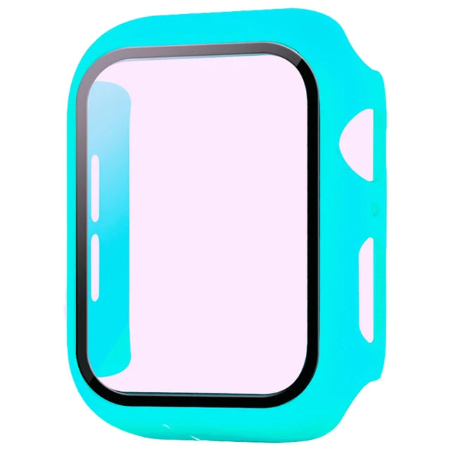 Glass+Cover For Apple Watch case 11 10 9 8 7 6 SE 5 Accessorie Screen Protector Apple iWatch serie 44mm 40mm 41mm 45mm 42mm 46mm