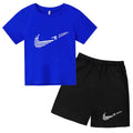 Vêtements pour enfants T-shirt Mode Manches courtes + Shorts Été Garçon Fille Tout-petit 3-12 ans Casual Sports Marque Jogging O-collar Set