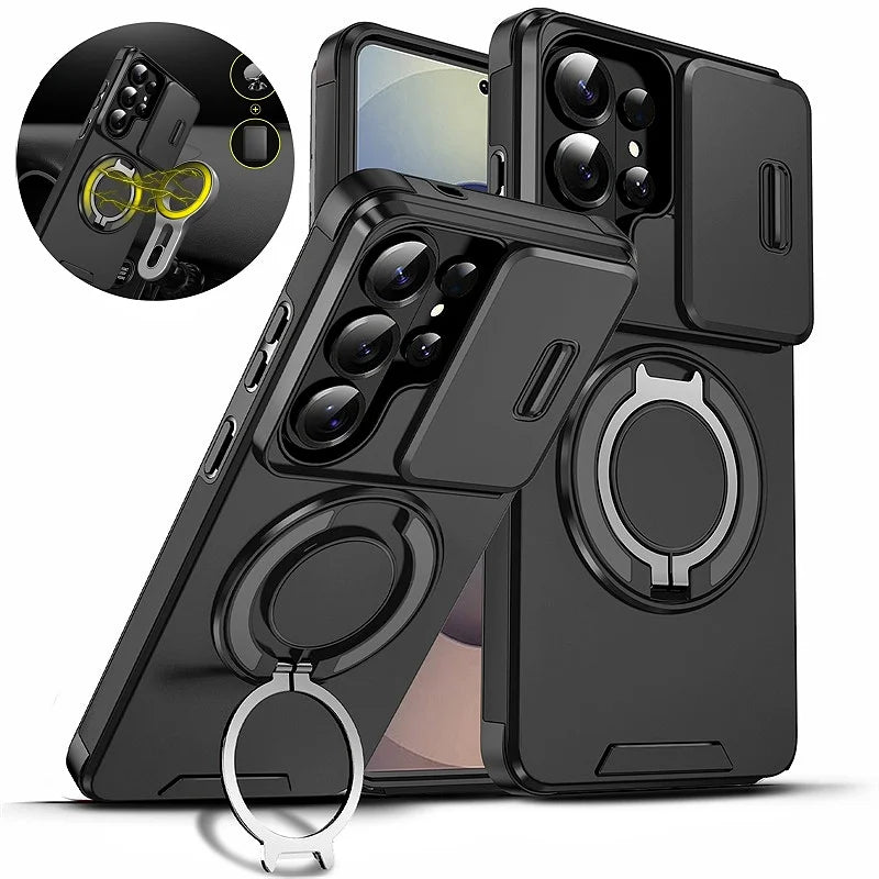 Coque Armor Samsung Galaxy S26 Ultra – Antichoc, Bague 360° & Support Magnétique