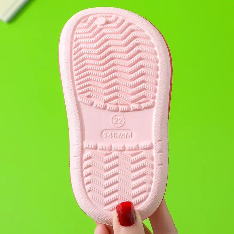 Summer Children Garden Slippers Shoes Boys&Girls Beach Sandal Kids Lightweight Breathable Cute Cartoon Slip Baby Slippers