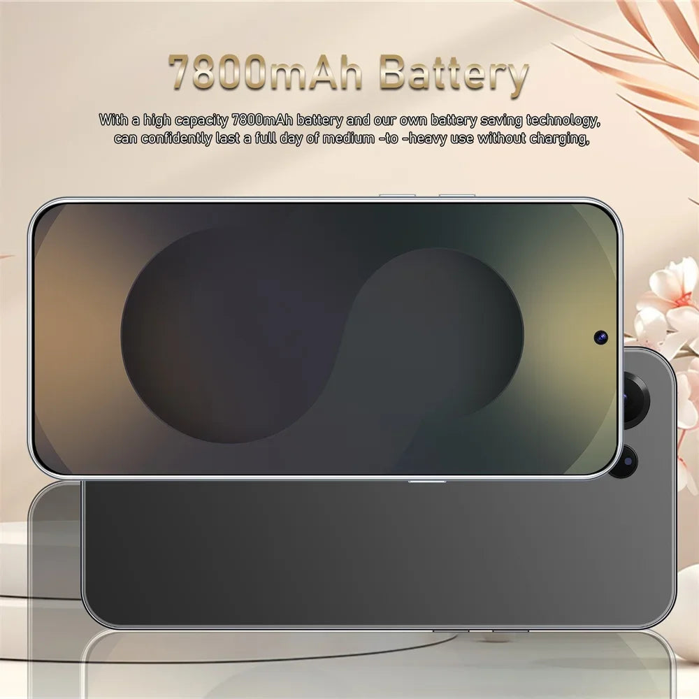 NEW HOT Mobile Phones S26 Ultra Smartphone Android 5G Cell Phone 16GB 1TB 7800mAh Octa Core Face Unlock Dual SIM GSM 7.3 Inch HD Android 15