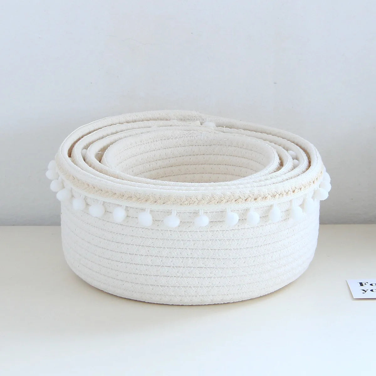 Panier Rangement Tressé Coton – Jouets, Bureau & Maison | L'atelier de Candice