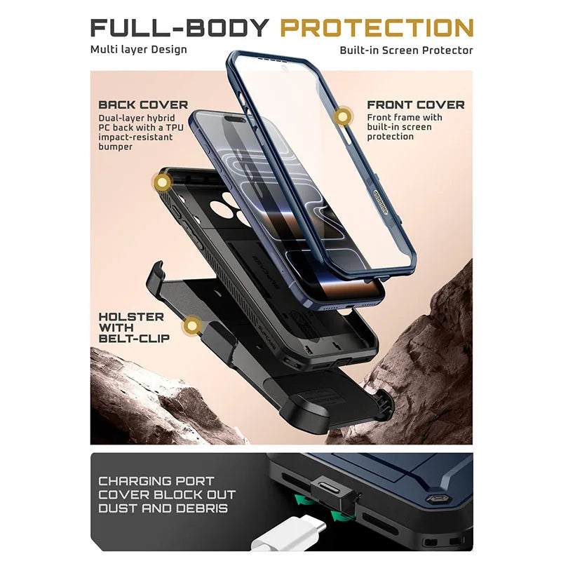 Coque SUPCASE UB Pro iPhone 17 Pro Max – Protection Militaire & Béquille