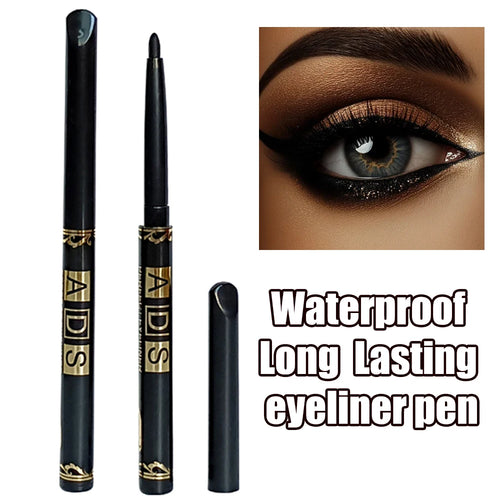 2Pcs Crayons Eyeliner Noir Brun Imperméables - Étanche Aux Taches, Longue Durée Et Adapté Aux Débutants Maquillage Pour Les Yeux Punk Lisse À Haute Pigmentation