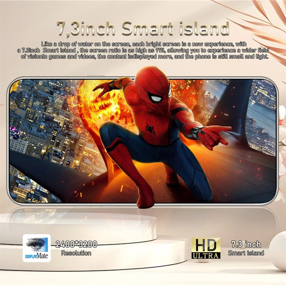 NEW HOT Mobile Phones S26 Ultra Smartphone Android 5G Cell Phone 16GB 1TB 7800mAh Octa Core Face Unlock Dual SIM GSM 7.3 Inch HD Android 15