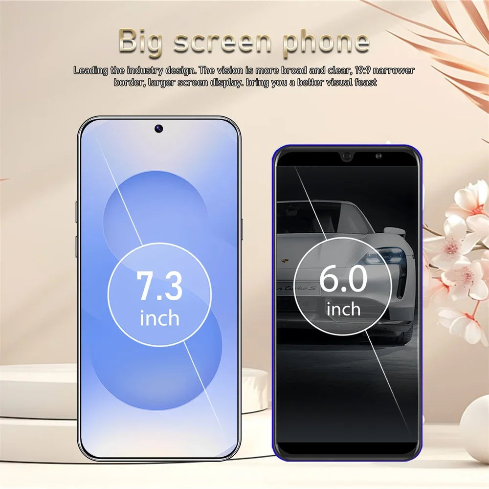 NEW HOT Mobile Phones S26 Ultra Smartphone Android 5G Cell Phone 16GB 1TB 7800mAh Octa Core Face Unlock Dual SIM GSM 7.3 Inch HD Android 15