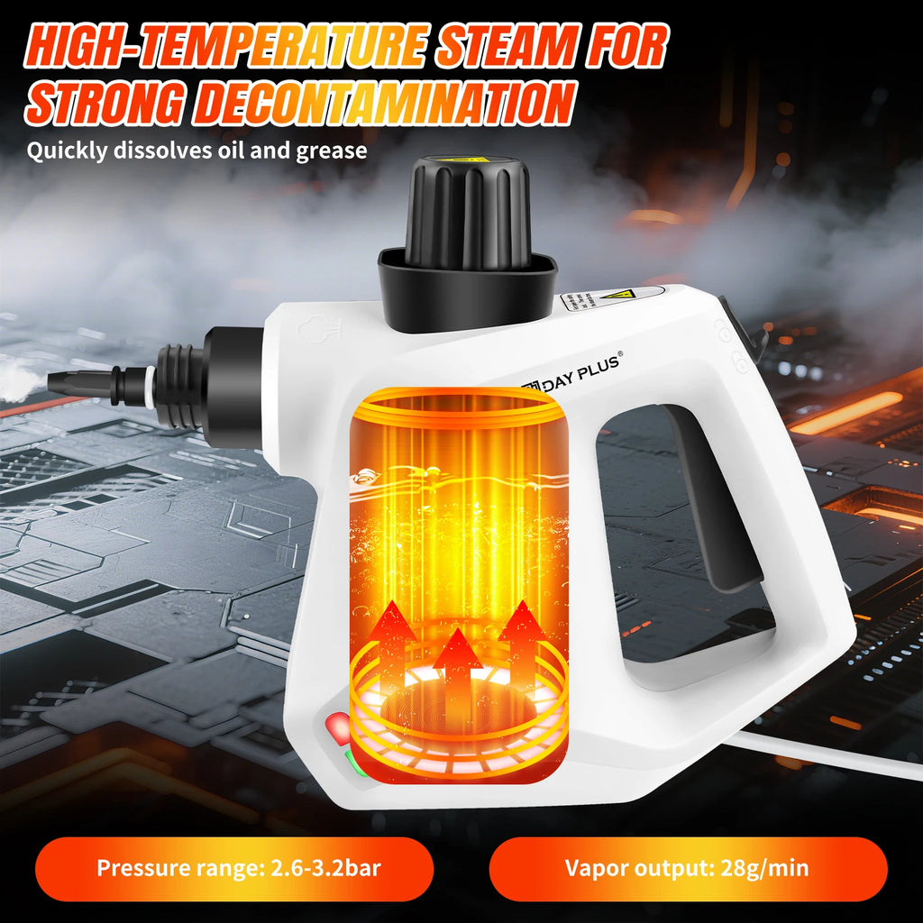 DayPlus 4500W Steam Cleaner High Temperature Jet Washer Range Hood for Kitchen Air Conditioner Car Clean Machine Home Appliances