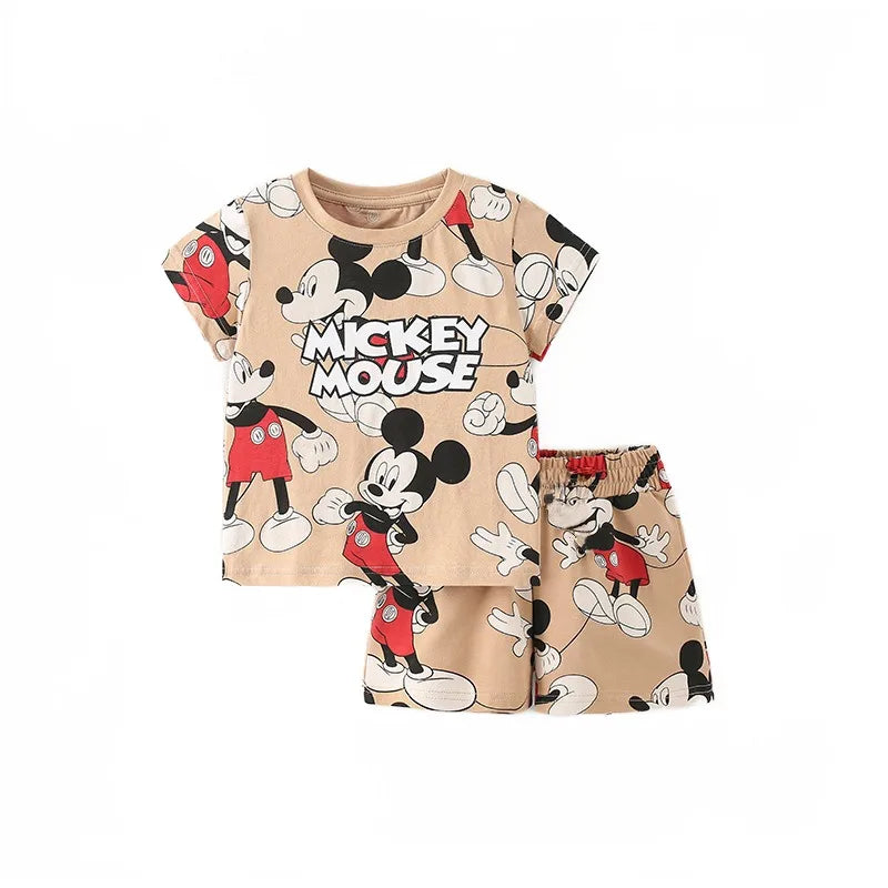Été Donald Duck Cartoon 2 pièces survêtement garçons décontracté ensemble de vêtements pour enfants T-shirt et short enfants 1-4 ans