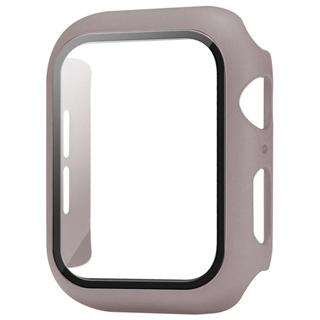 Glass+Cover For Apple Watch case 11 10 9 8 7 6 SE 5 Accessorie Screen Protector Apple iWatch serie 44mm 40mm 41mm 45mm 42mm 46mm