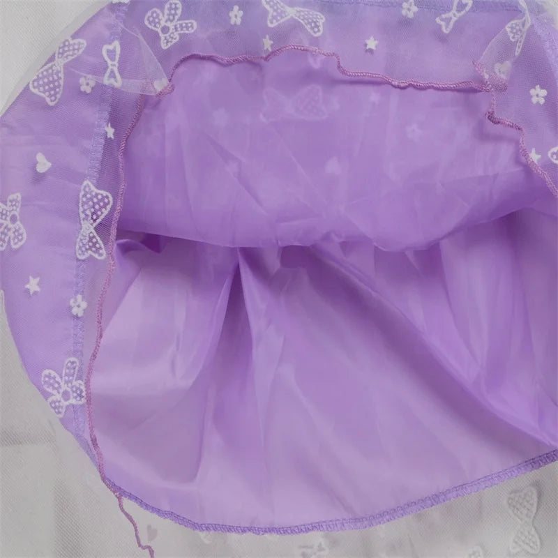 KPop Demon Hunters Rumi Dress Kids Summer Dress Baby Girl's Casual Dresses & Bag 2pcs Sets Lovely Wedding Party Princess Vestido
