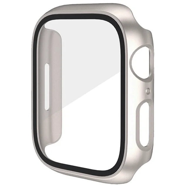 Glass+Cover For Apple Watch case 11 10 9 8 7 6 SE 5 Accessorie Screen Protector Apple iWatch serie 44mm 40mm 41mm 45mm 42mm 46mm