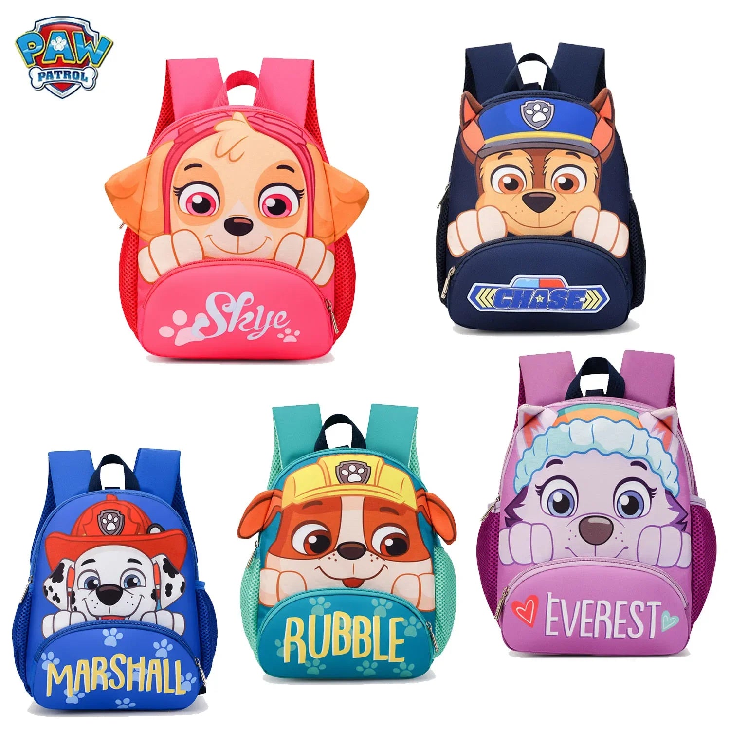 Paw Patrols Anime Chase Schoolbag Skye Kawaii Cute Nylon Backpack Boy Girl Comfort Leisure Shoulders Bags Knapsack Surprise Gift