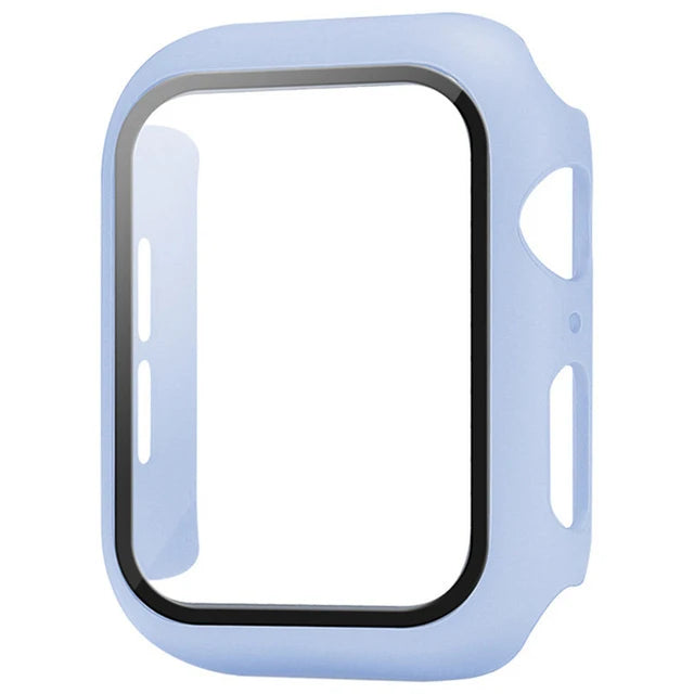 Glass+Cover For Apple Watch case 11 10 9 8 7 6 SE 5 Accessorie Screen Protector Apple iWatch serie 44mm 40mm 41mm 45mm 42mm 46mm