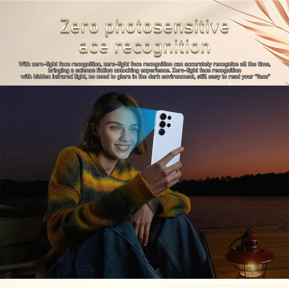 NEW HOT Mobile Phones S26 Ultra Smartphone Android 5G Cell Phone 16GB 1TB 7800mAh Octa Core Face Unlock Dual SIM GSM 7.3 Inch HD Android 15