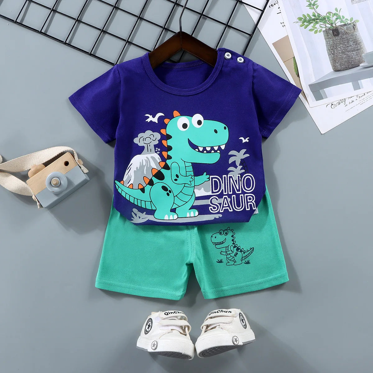 Été Donald Duck Cartoon 2 pièces survêtement garçons décontracté ensemble de vêtements pour enfants T-shirt et short enfants 1-4 ans