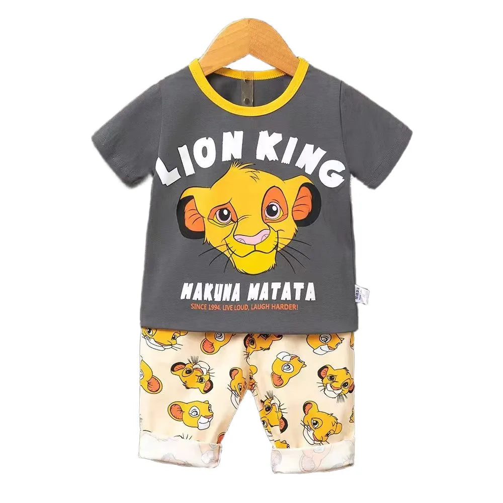 Été Donald Duck Cartoon 2 pièces survêtement garçons décontracté ensemble de vêtements pour enfants T-shirt et short enfants 1-4 ans