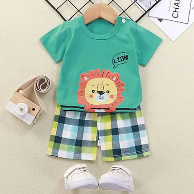 Été Donald Duck Cartoon 2 pièces survêtement garçons décontracté ensemble de vêtements pour enfants T-shirt et short enfants 1-4 ans