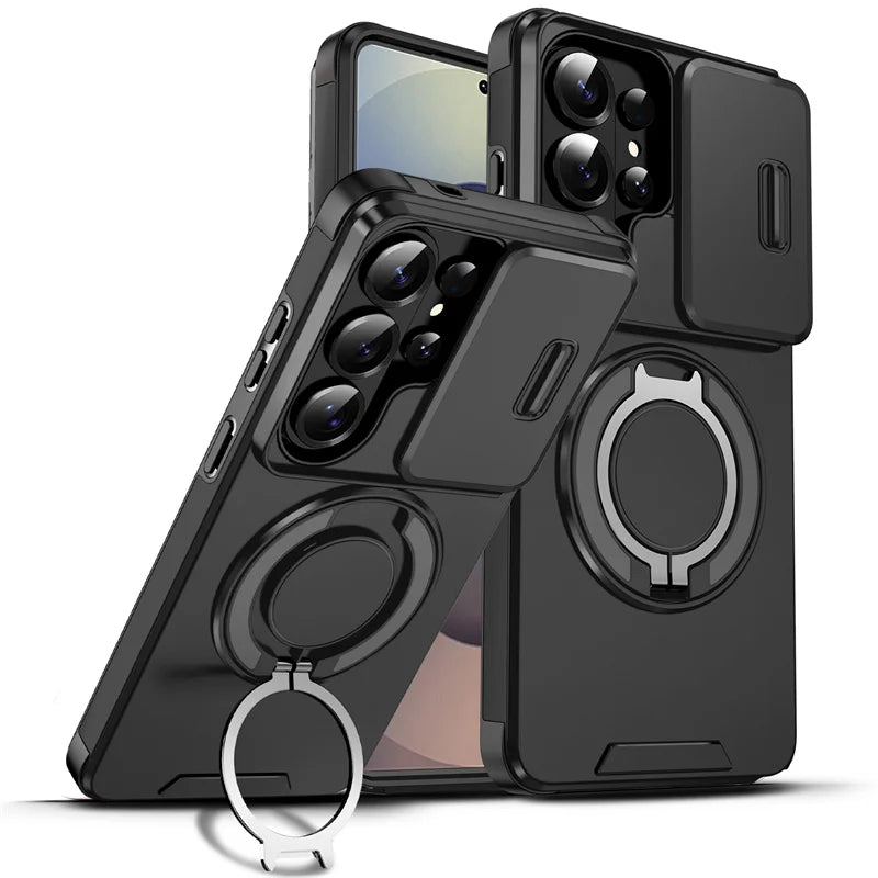 Coque Armor Samsung Galaxy S26 Ultra – Antichoc, Bague 360° & Support Magnétique
