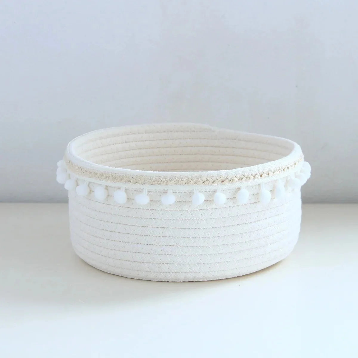 Panier Rangement Tressé Coton – Jouets, Bureau & Maison | L'atelier de Candice
