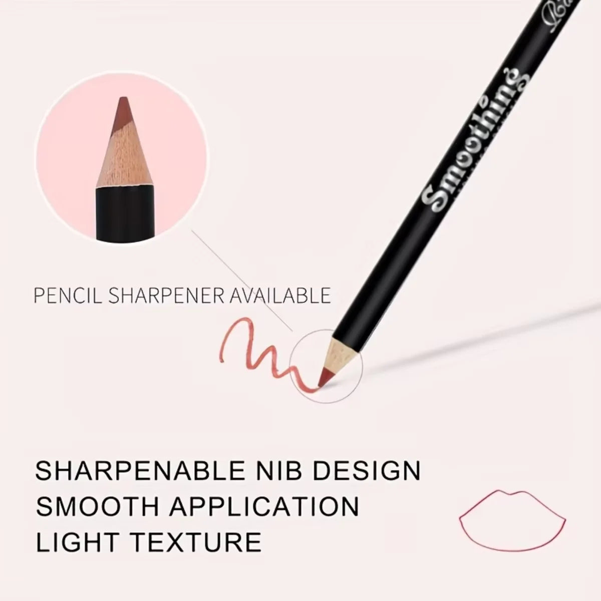 Crayon Contour Lèvres Waterproof Longue Tenue – 6 Teintes | L'atelier de Candice