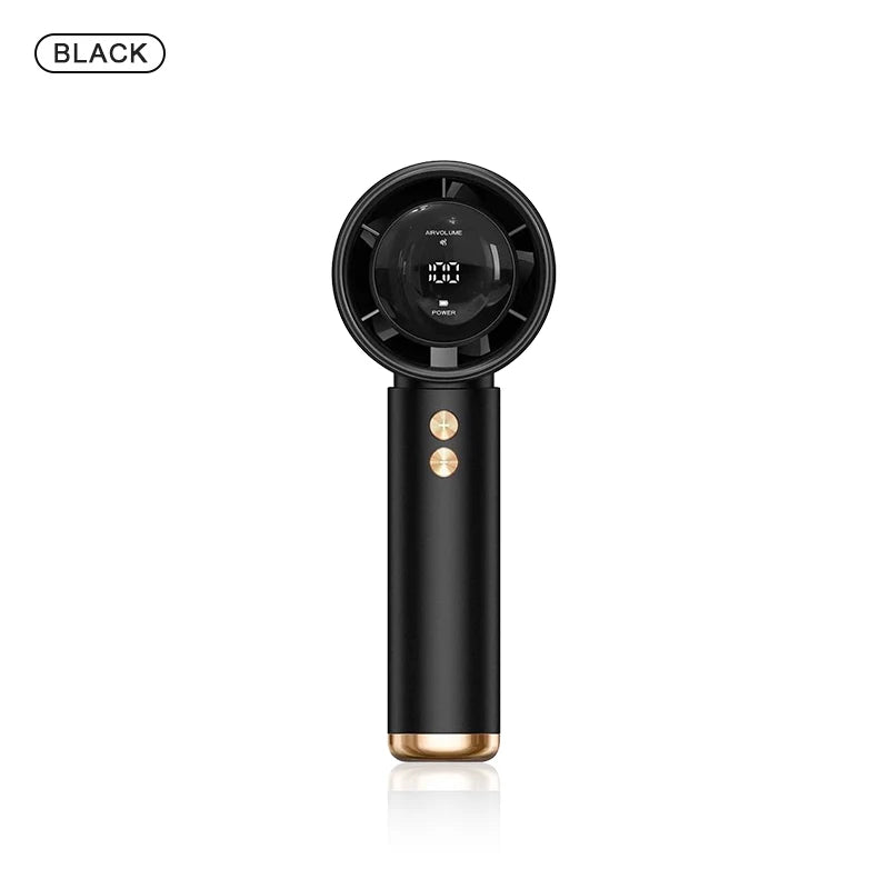 HOMEFISH Mini Handheld Fan USB Fast Charging Portable Air Calculating Fan Mute Highspeed Fan for Travel Outdoor Activities
